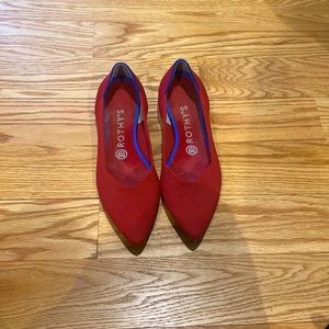 Rothy’s Pointe Chile Red Flats